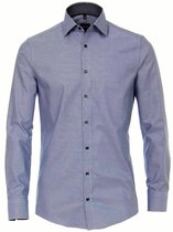 Venti Overhemd Blauw Motief Modern Fit 193275700 - 44 (XL)