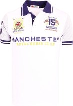 Geographical Norway Polo Shirt Wit Manchester Kingston - XL
