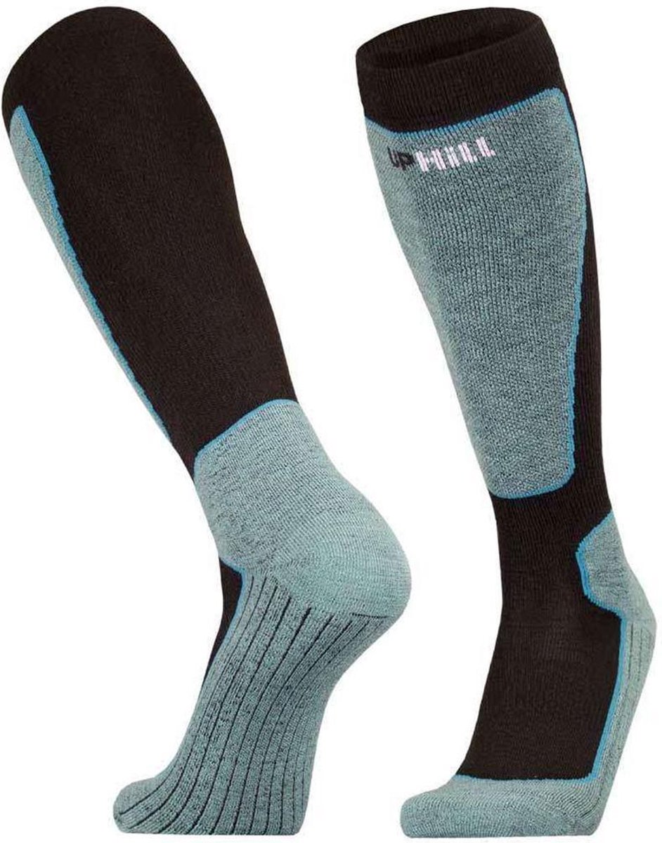 UphillSport 2-Pack Ski Kniekousen Vierlaagse Scheenpadding Heren Dames – 39-42 8553 Zwart