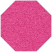 8-hoek vilt onderzetter - Fuchsia - 6 stuks - ø 95 mm - 8-hoek - Glas onderzetter - Cadeau - Woondecoratie - Woonkamer - Tafelbescherming - Onderzetters Voor Glazen - Keukenbenodig