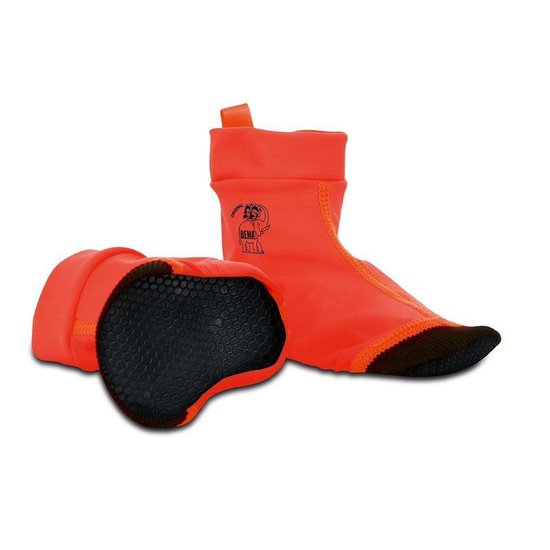 2x Oranje zwembad sokken maat 24-27 - Anti uitglijden sokken voor kinderen - zwemsokken - Bema