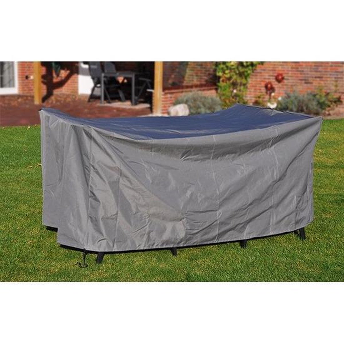 KDXAOBEI Tuinmeubelhoes Waterdicht 130x80x100cm Tuintafelhoezen 600D Oxford Rechthoekige/Vierkante Outdoor Meubelhoezen Winddicht Waterdicht Anti-UV voor Stoel en Tafel Rotan Bankhoes