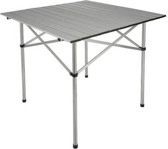 Goedkeuring rijst Staat Inklapbare camping tafel aluminium 70 x 70 x 70 cm - tafel voor op de  camping of in de... | bol.com