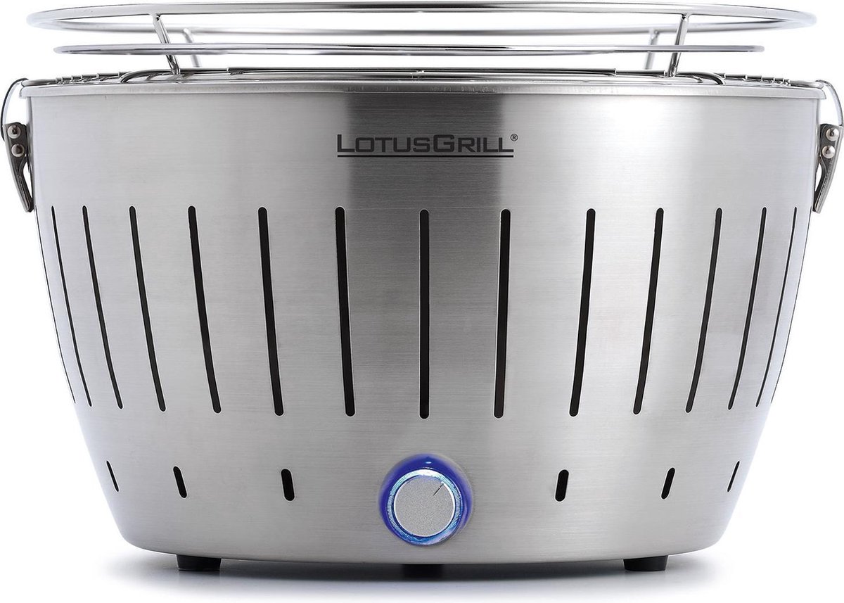 LotusGrill Classic Hybrid Tafelbarbecue - Ø350mm - rvs