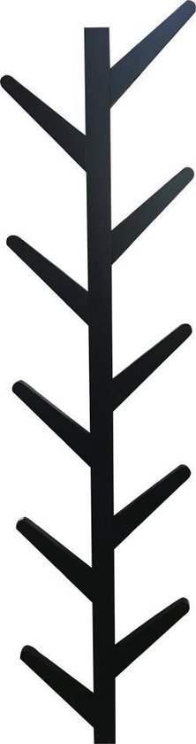 Wandkapstok boomstam tak design - hangende muurkapstok - 125 cm hoog - 10  haken - zwart | bol.com