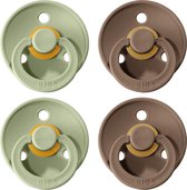 BIBS Fopspeen - Maat 2 (6-18 maanden) - 4 stuks - Sage en Dark Oak