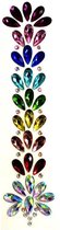 Haar stickers - diamanten - regenboog - festival - hair jewelry - diamant - feest