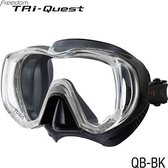 TUSA Snorkelmasker Duikbril Freedom Tri-Quest M3001- zwart/zwart
