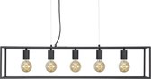 DMQ Hanglamp Eetkamer Industrieel Leroy - 100 cm - Eettafel 5 lichts - E27