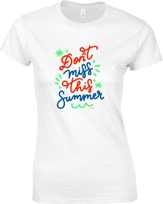 T-shirt Vrouw DON'T MISS THIS SUMMER - Medium