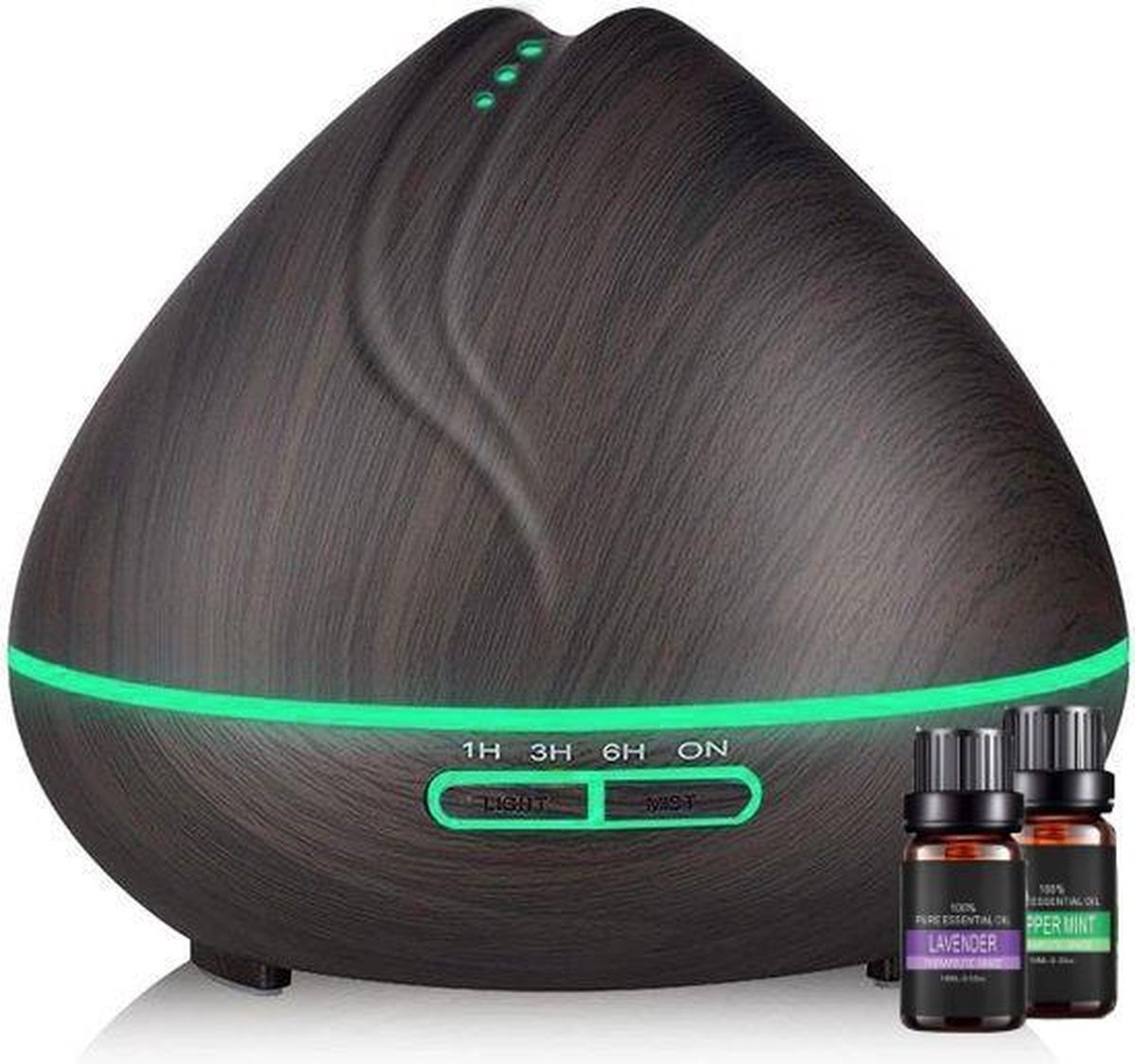 Aroma Diffuser Incl. 2x Etherische Olie Luchtreiniger Verstuiver Aroma Vernevelaar