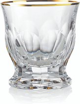 ROGASKA 1665 - AULIDE GOLD Dof Glas Kristal - Set van 2