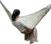 WiseGoods - Swing Hangmat - Amazonas Hangstoel - Camping - Tuin - Net - Vakantie - Legergroen