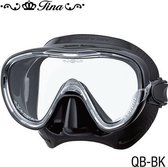 TUSA Snorkelmasker Duikbril Tina M1002QB BK - zwart/zwart