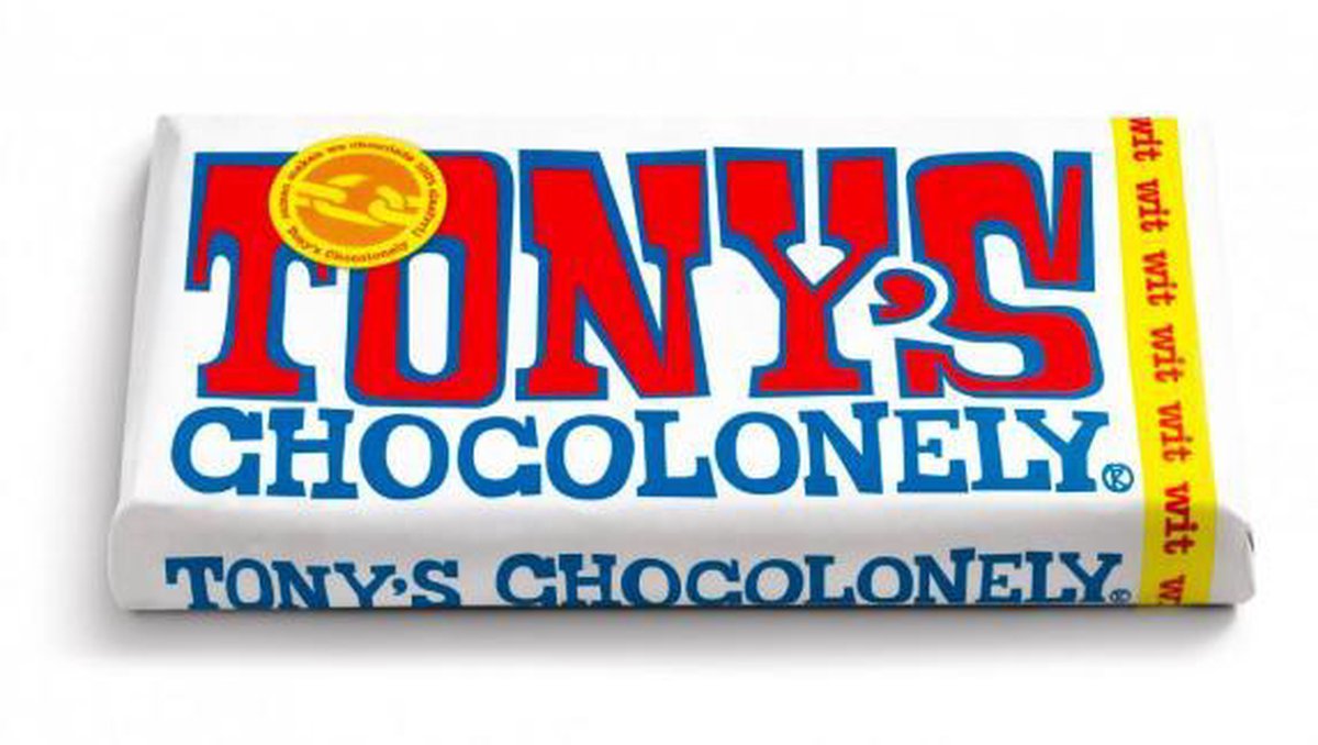 Witte Chocolade Reep 180 gram Chocola van Tony's Chocolonely — cadeau in Eten & Drinken - foto 2