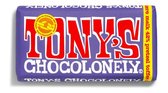 Tony's Chocolonely Chocolade Reep Donkere Melk Pretzel Toffee - 180 gram