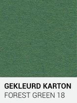 Gekleurd karton forest green 18 30,5x30,5 cm  270 gr.