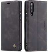 CaseMe - Xiaomi Mi 9 hoesje - Wallet Book Case - Magneetsluiting - Zwart