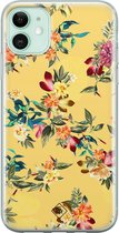 iPhone 11 hoesje siliconen - Floral days | Apple iPhone 11 case | TPU backcover transparant
