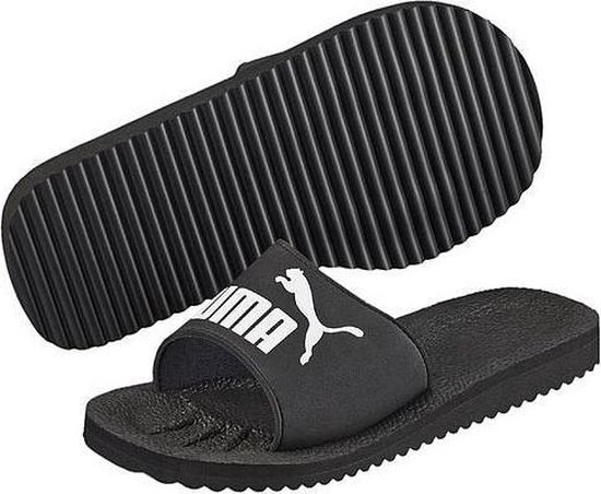 Puma Badslippers Purecat Eva Zwart Maat 38 | bol.com