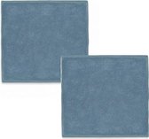 Spuugdoekjes Badstof grey blue (5 stuks)