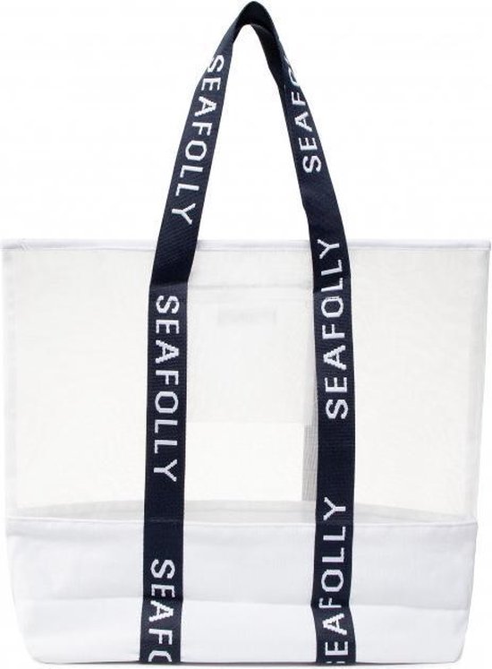 Seafolly Carried Away Mesh Tote White - Witte Strandtas Doorzichtig Dames -  One size | bol.com