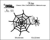 Crealies X-tra snijmal - no.33 Spinnenweb spin