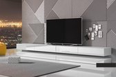 Maison’s Tv meubel – Tv Kast meubel – Tv meubel – Tv Meubels – Tv meubels Wit – Wit – No LED – Hylia - Minimalistisch – 280x45x34