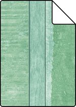 Proefstaal ESTAhome behang sloophout motief groen - 138983 - 26,5 x 21 cm