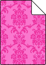 Proefstaal ESTAhome behangpapier barokprint roze - 136848 - 26,5 x 21 cm