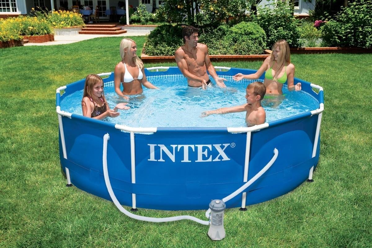 Intex - Metal Frame Zwembad met pomp - 305x76cm | bol