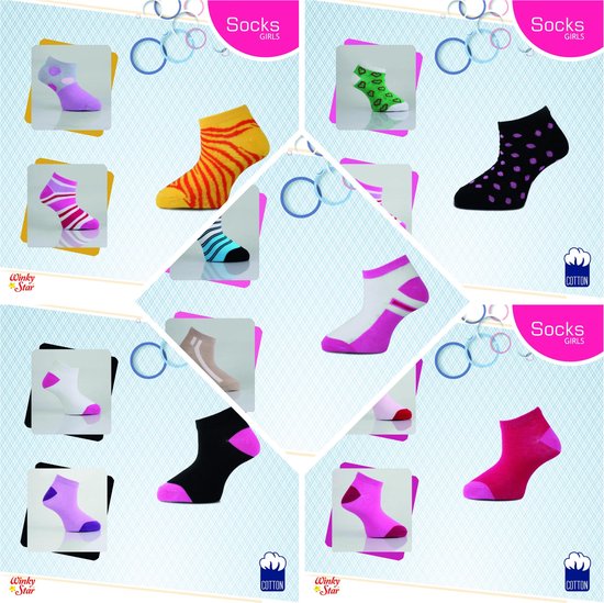 Embrator meisjes Sneakersokken effen 31-34