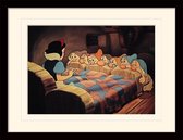 Poster - Disney Mounted & Snow Bed - 40 X 30 Cm - Multicolor