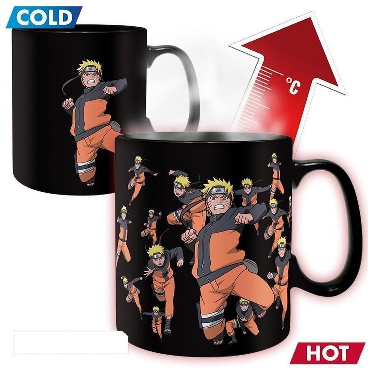 Naruto Shippuden Multi Cloning Heat Change Mug 460ml
