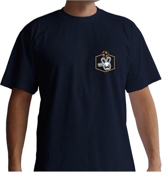 LAPINS CRETINS - Tshirt Euro man SS navy - basic