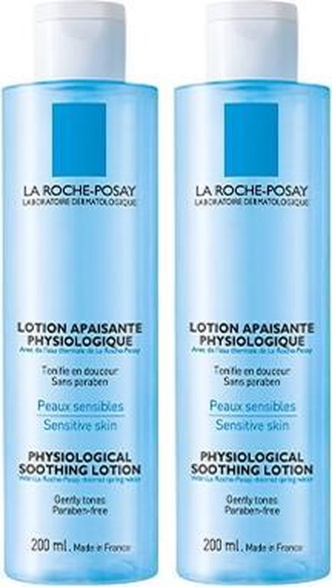 La Roche-Posay Lotion Nettoyante Physiologique Apaisante - 2x200ml | bol.com