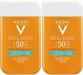 Vichy Ideal Soleil Zonnabrand Pocket Size SPF50 - 2x30ml