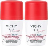 Vichy Deodorant Overmatige Transpiratie roller 72 uur - Deodorant - 2 x 50 ml