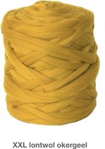 XXL wol-Merino Lontwol- 2 kg okergeel