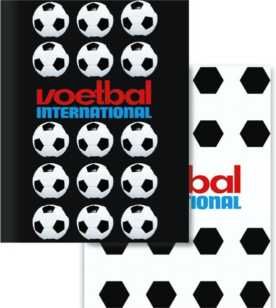magnifiek Convergeren Vorming Schriften A5 Voetbal International gelijnd 3 stuks kleur zwart/wit | bol.com