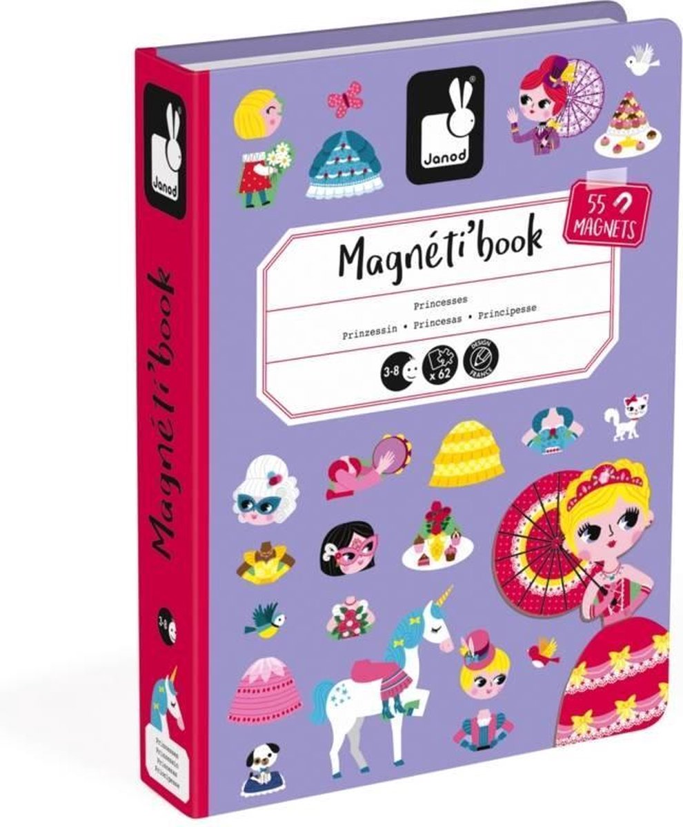 Janod - Magnetibook - Prinsessen - Magneetboek Speelset — afbeelding 11