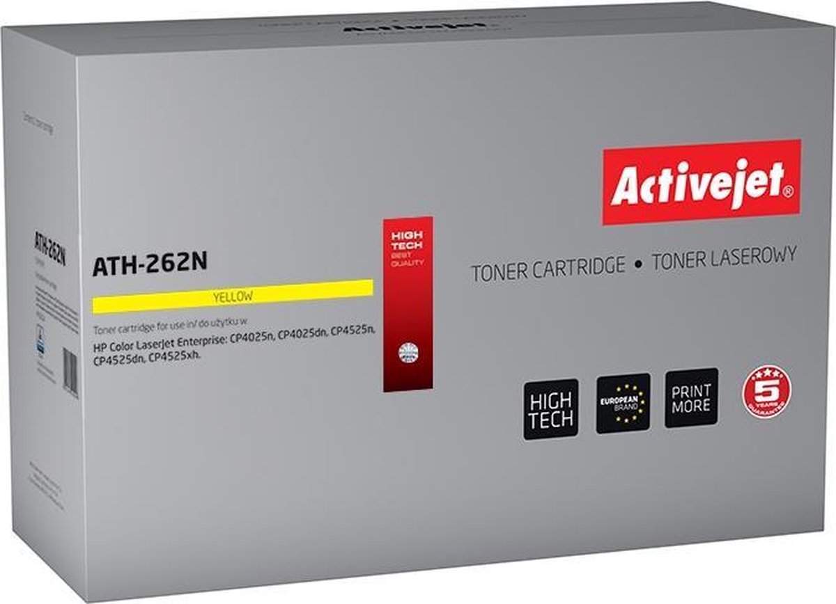 Print-Equipment Toner cartridge / Alternatief voor HP 648A CE262A / CE262 geel | HP Color Laserjet CP4500/ CP4520dn/ CM4500/ CM4540f/ CM4540fskm/ CP400