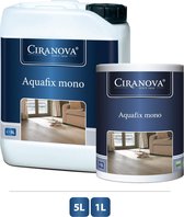 Ciranova Aquafix Mono Satin-5l-1Komponenten parketlak op waterbasis: Reukarm,Niet ontvlambaar en uiterst geschikt voor binnenhuis afwerking-5l Promo prijs