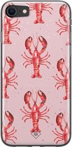 iPhone SE 2020 hoesje siliconen - Lobster all the way | Apple iPhone SE (2020) case | TPU backcover transparant