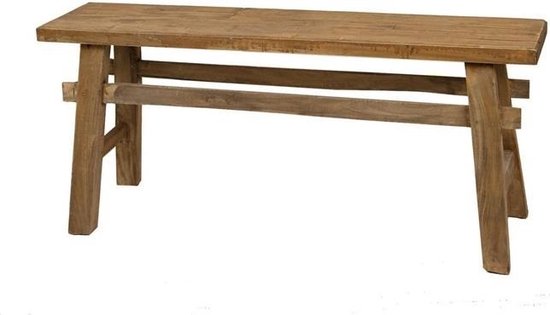 Decoratieve bank van hout - Decoratief bankje - 120 cm | bol.com