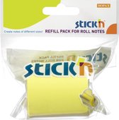 Stick'n Roll note - 50mmx10m navulling, neon geel sticky notes