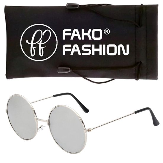 Fako Fashion® - Lunettes de soleil Kinder John Lennon - Verres rondes -  Argent - Argent | bol.com