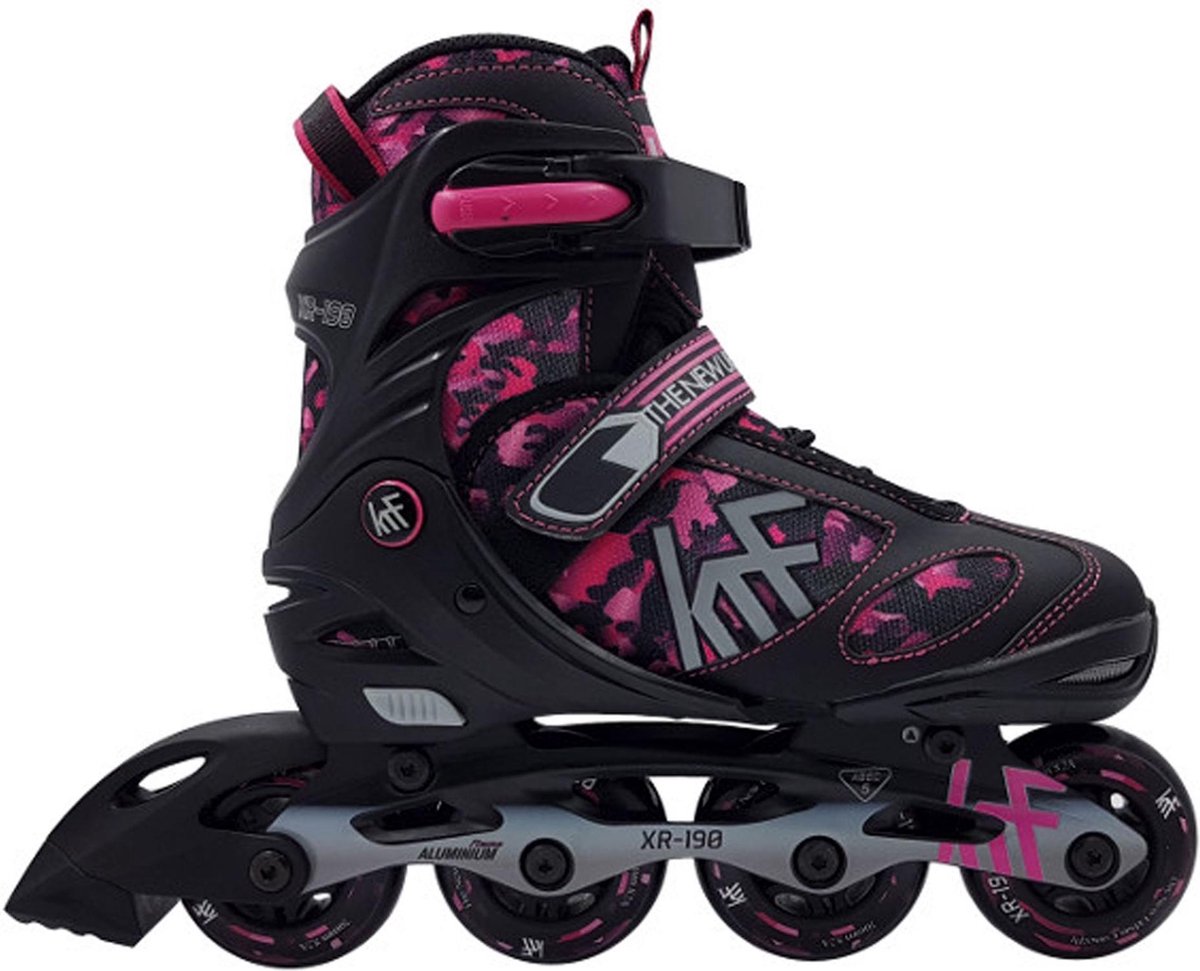 KRF Inlineskates –CONVERTVrouwenKinderen en volwassenen Zwart