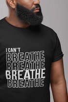 Awareness Shirt BLM Movement | Stop Racisme | Black Lives Matter | In opstand | George Floyd | Maat S Zwart