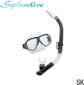 TUSAsport Snorkelmasker Duikbril Snorkelset Splendive UC7519 - Zwart